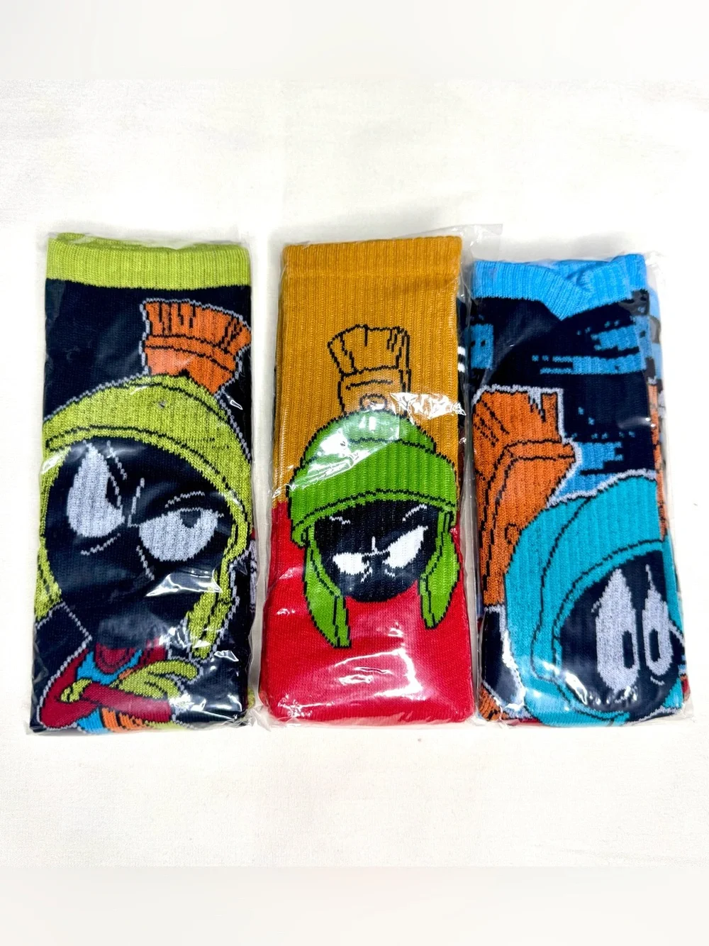 Looney Tunes Marvin the Martian Novelty Crew Socks